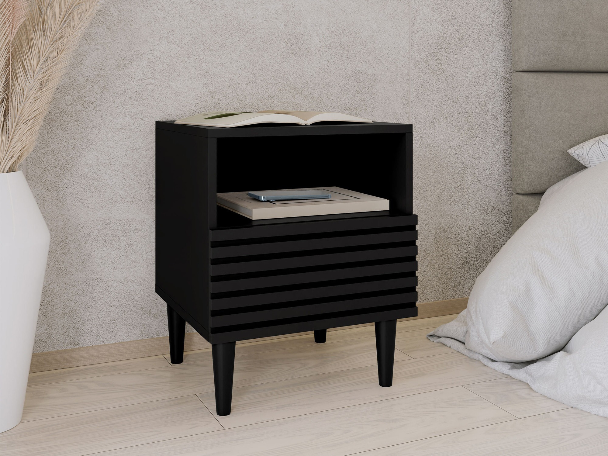 Sengebord Comfivo Mavmono 103 (Sort)