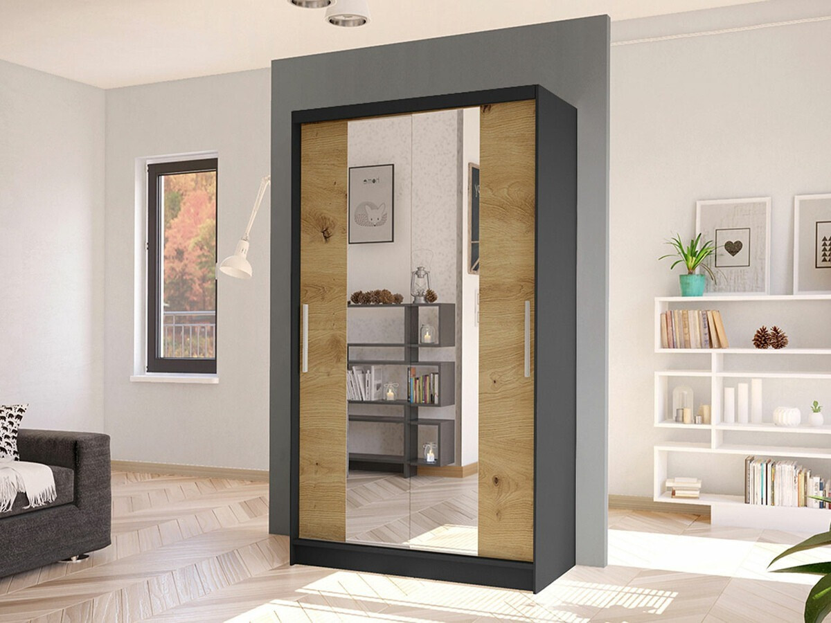 Garderobeskab Closico Structor II (Sort + Artisan eg)
