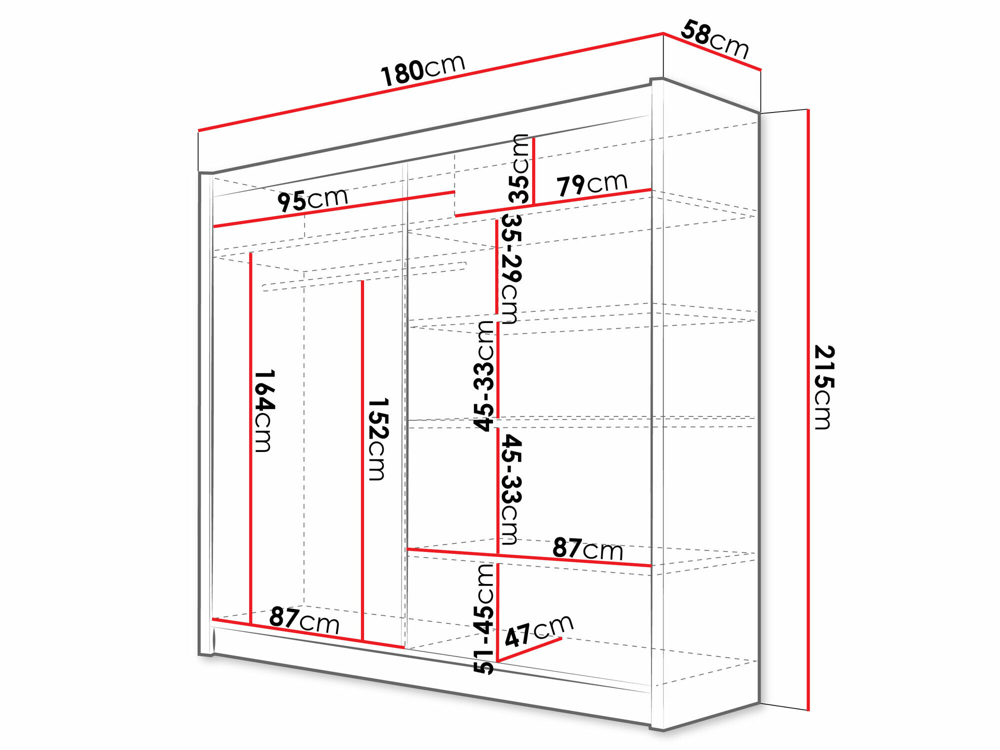 Garderobeskab Closico 108 (Kashmir)