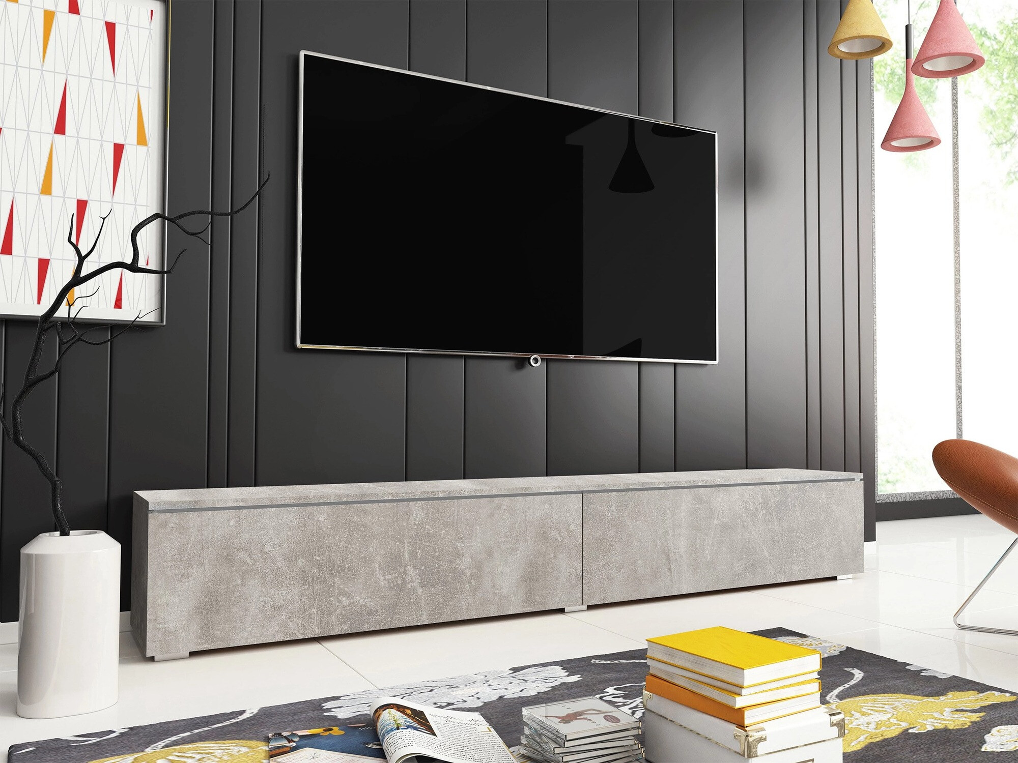 TV-bord Scientia I (Beton)