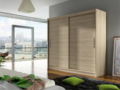 Garderobeskab Closico 100 (Sonoma eg)