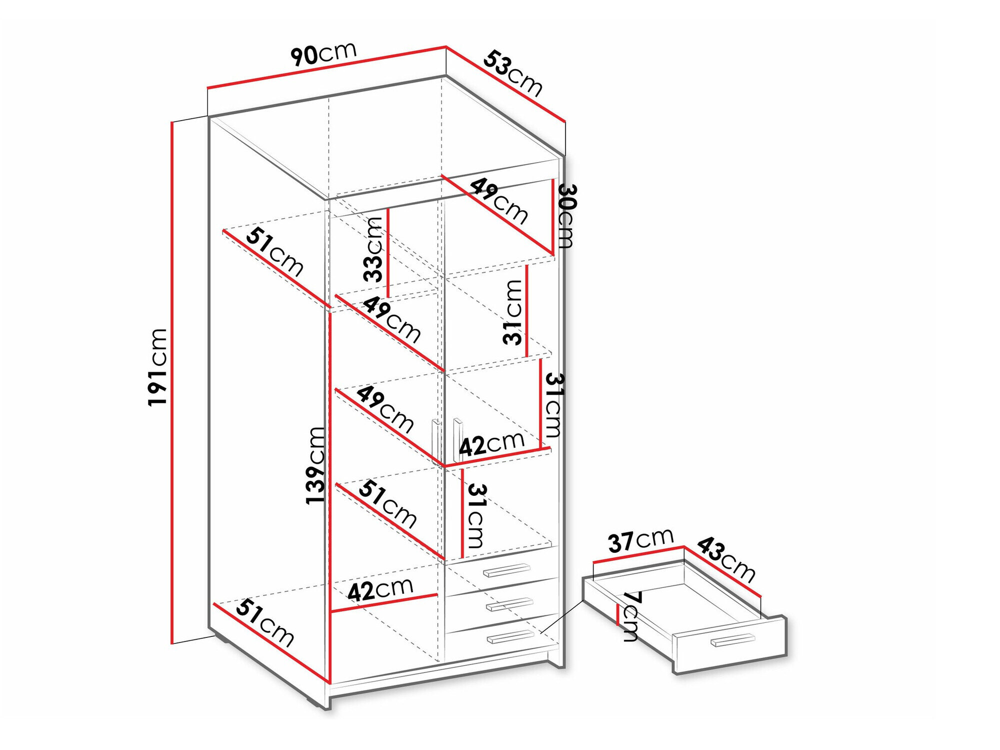 Garderobeskab Novduni 112 (Lefkas eg)