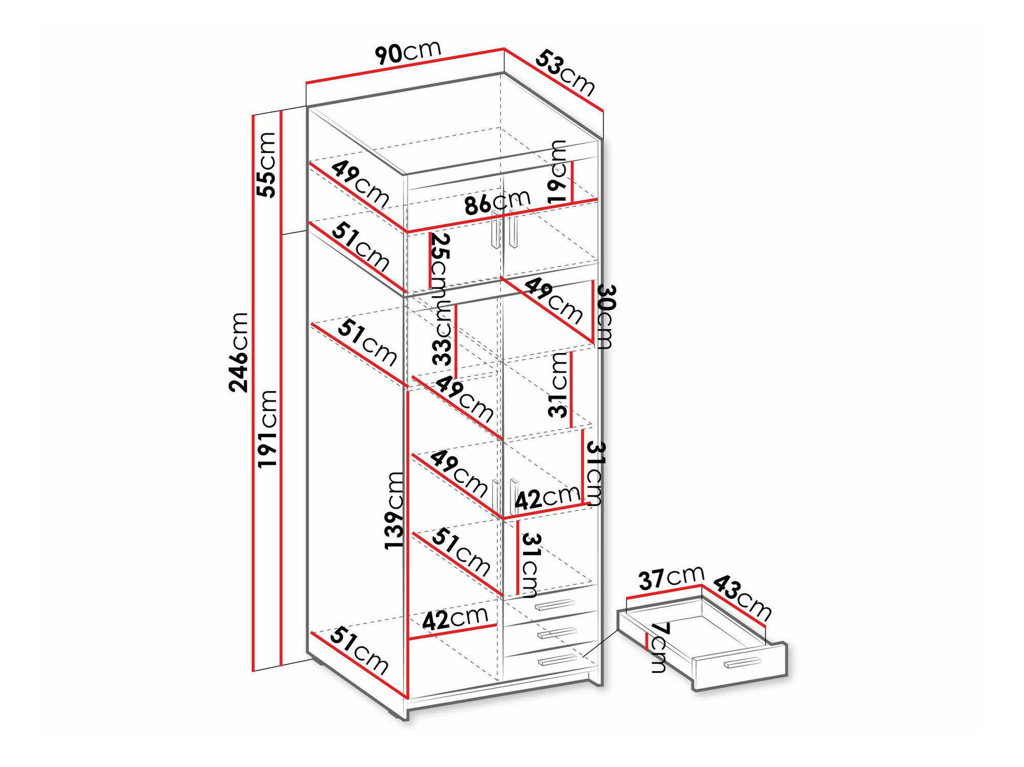 Garderobeskab Novduni 113 (Lefkas eg)