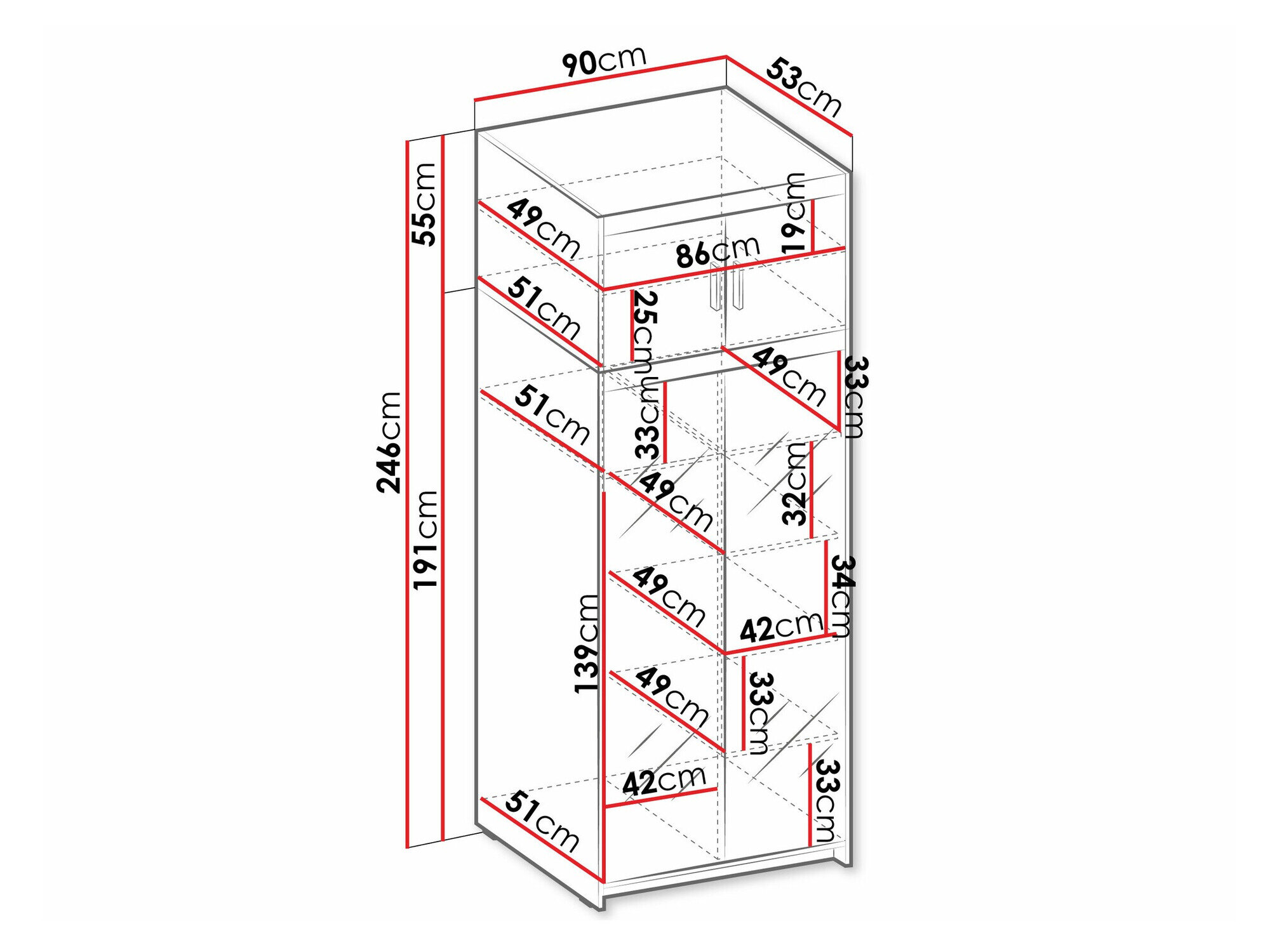 Garderobeskab Novduni 119 (Lefkas eg)