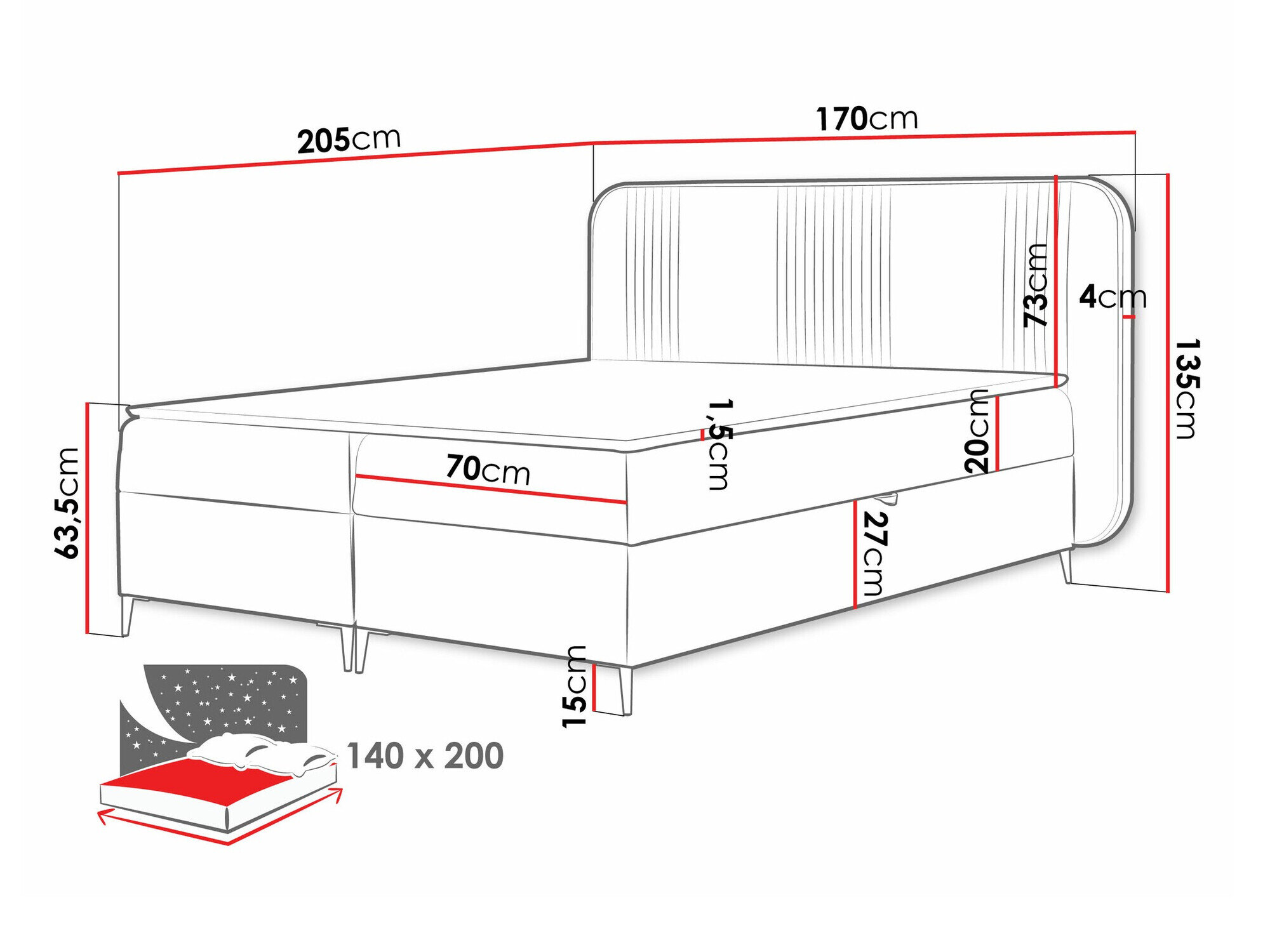 Kontinentalseng Baltimore 196 (Magic Velvet 2217)