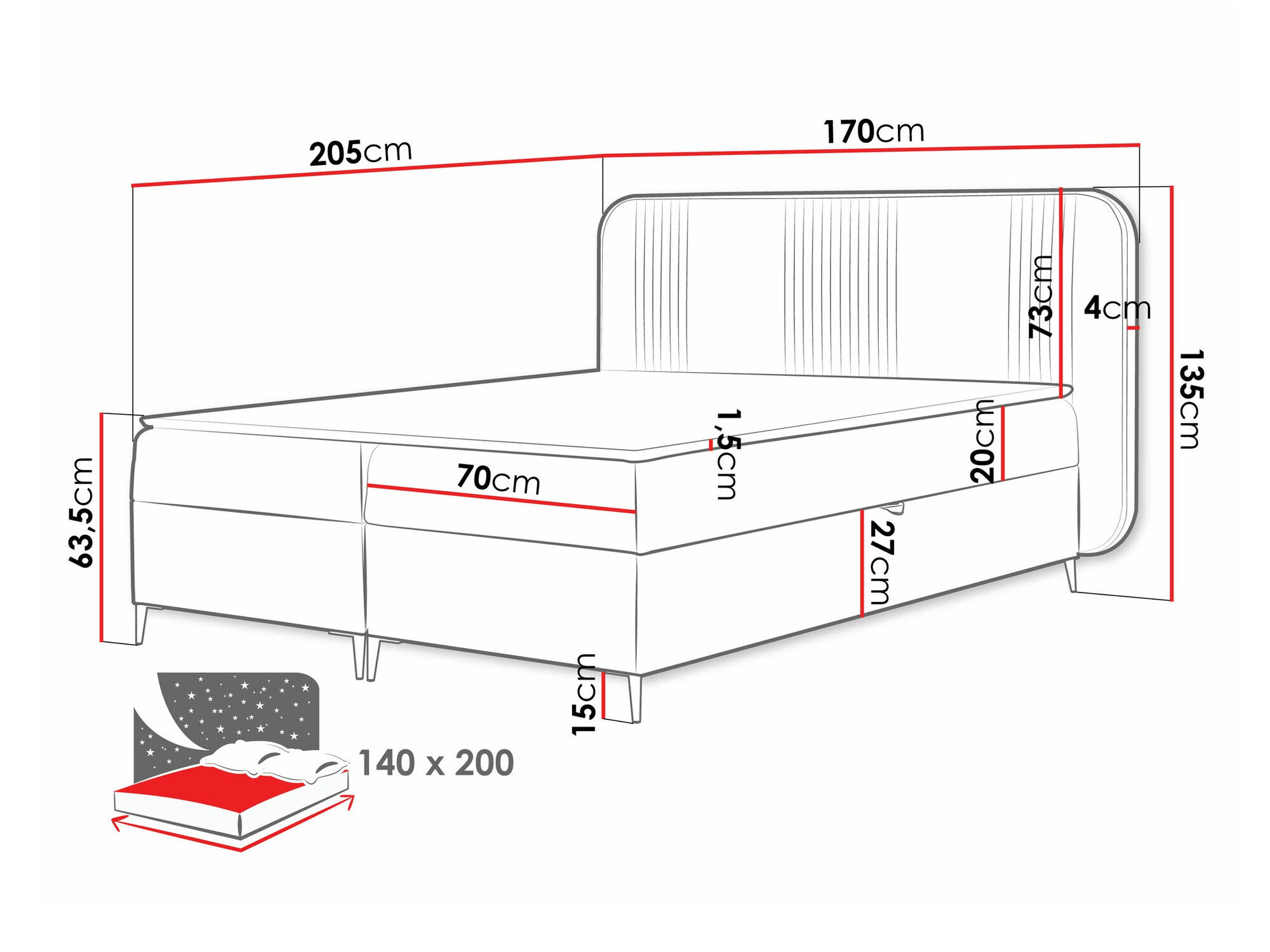 Kontinentalseng Baltimore 196 (Magic Velvet 2219)