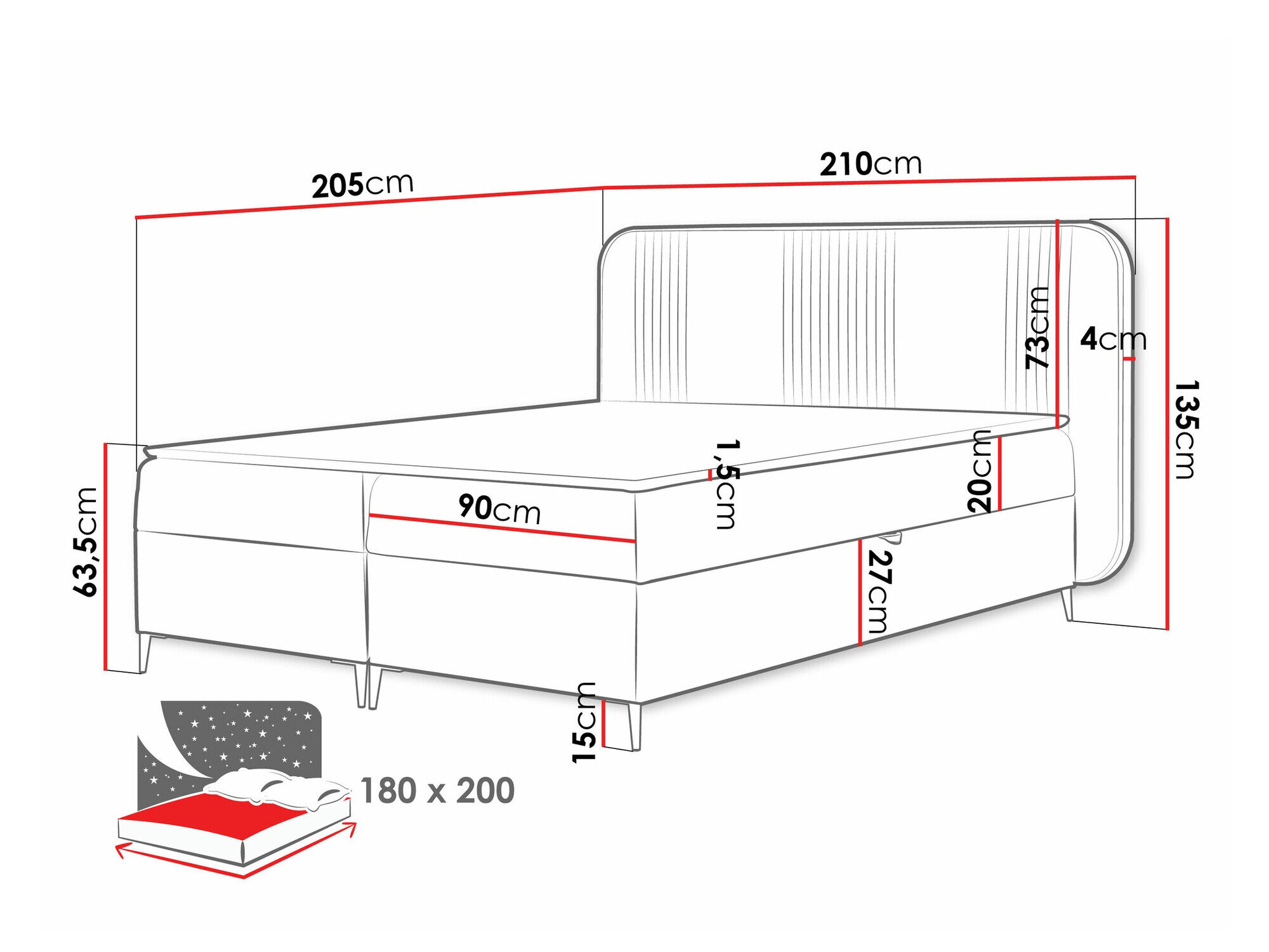 Kontinentalseng Baltimore 196 (Magic Velvet 2239)