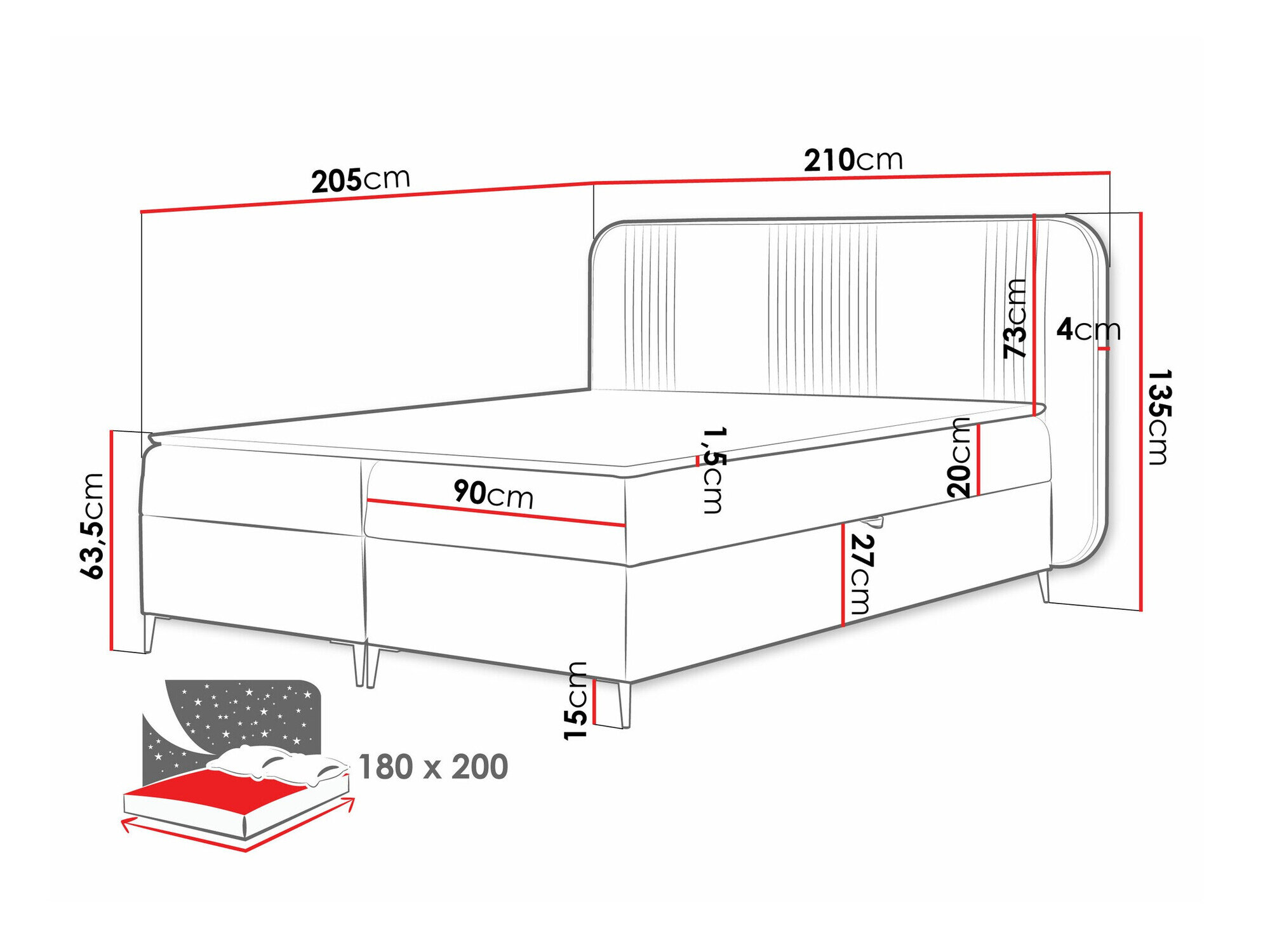 Kontinentalseng Baltimore 196 (Magic Velvet 2256)
