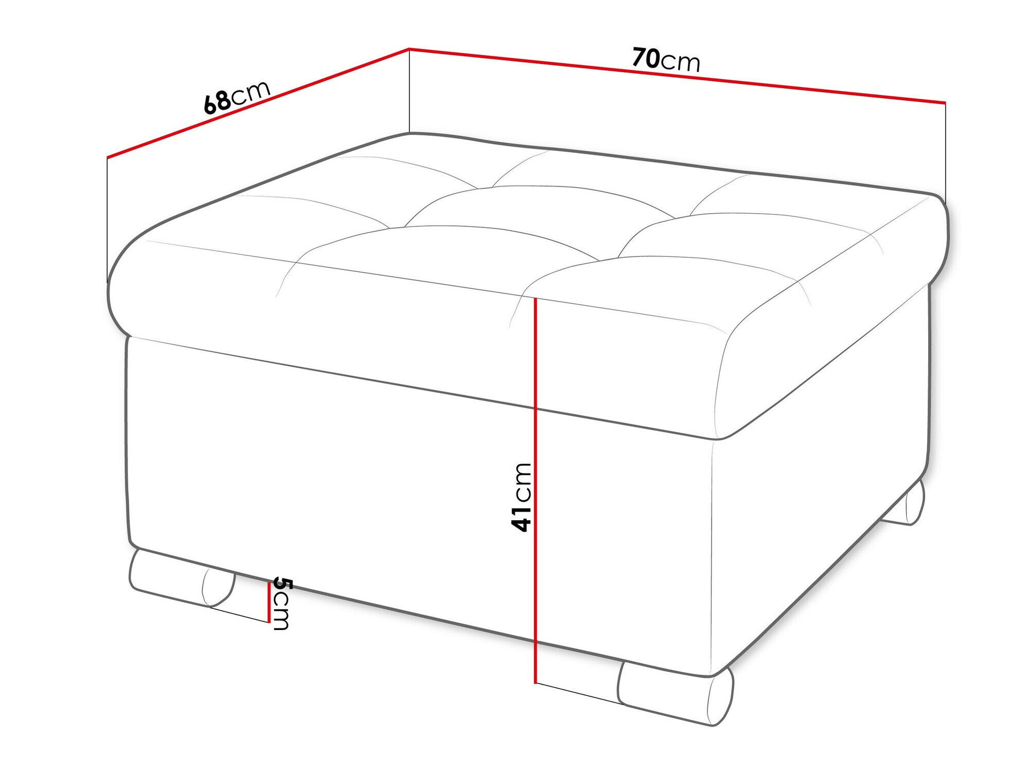 Puf Comfivo 115 (Coral 55)