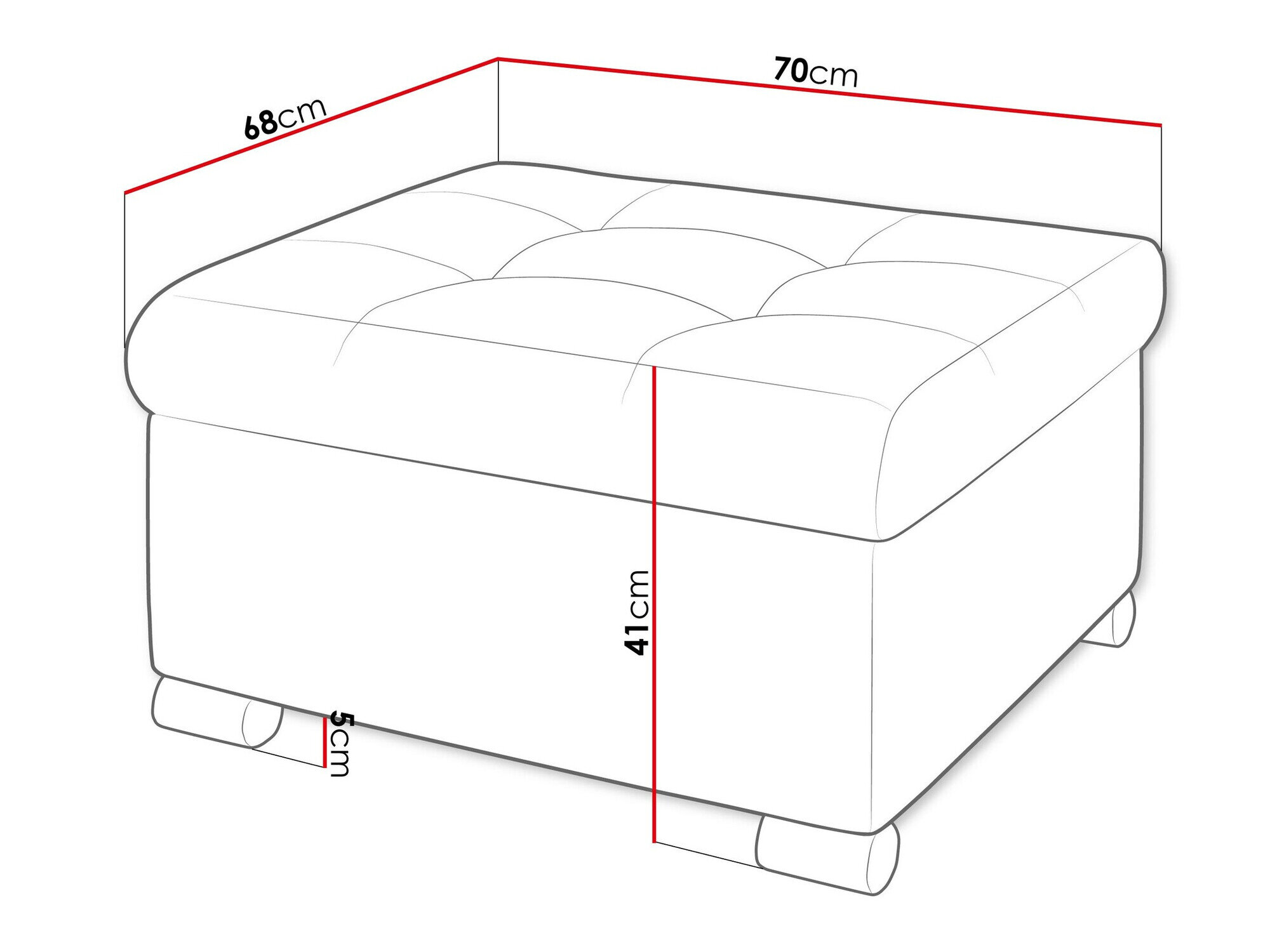 Puf Comfivo 115 (Coral 80)