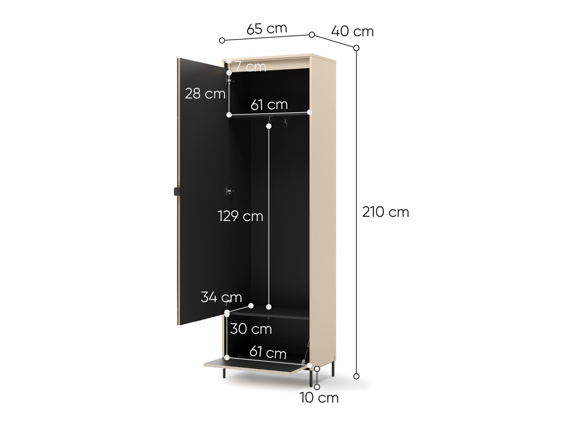 Garderobeskab Lorfera 111