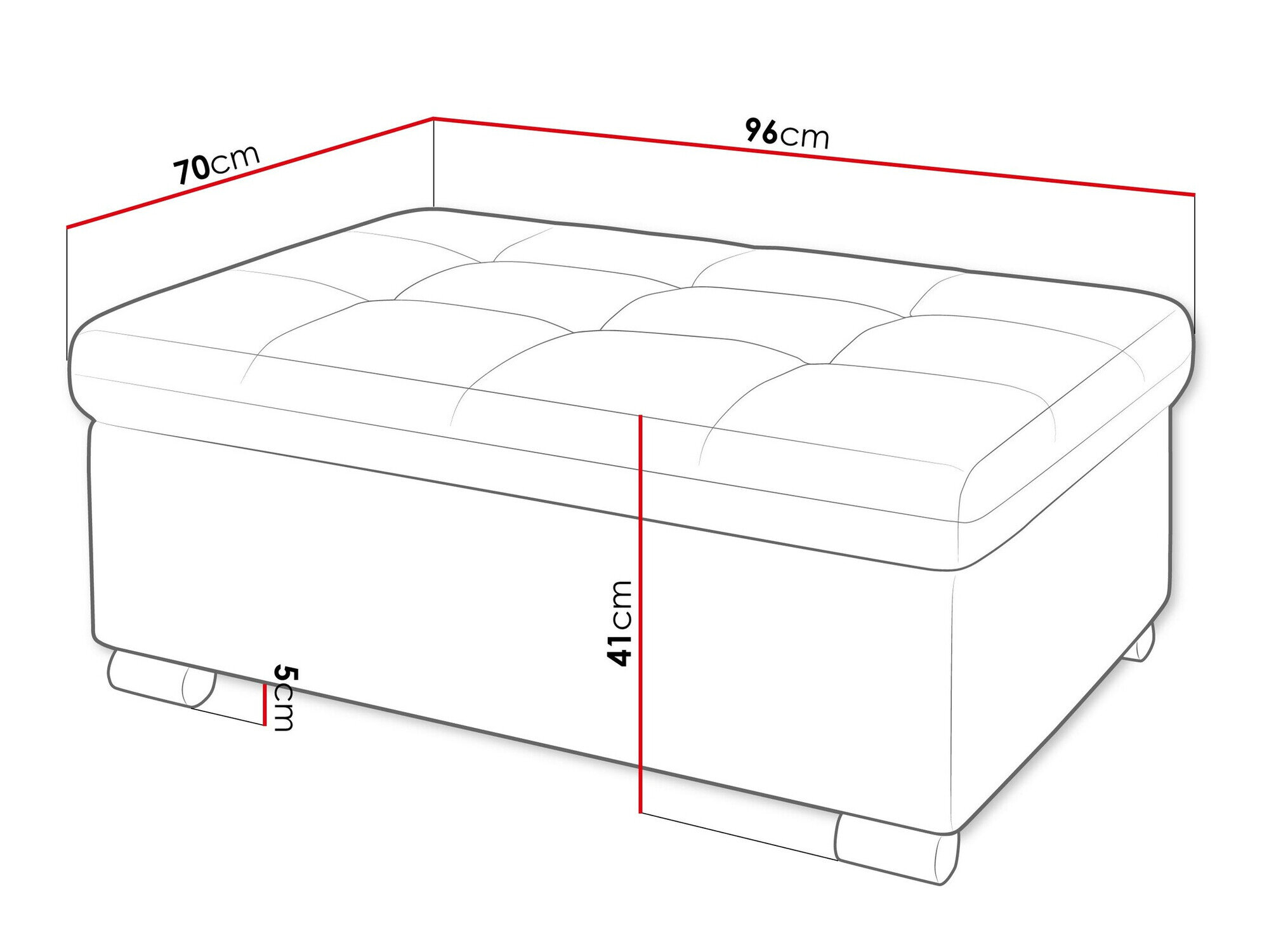 Polstret bænk Comfivo 118 (Coral 55)