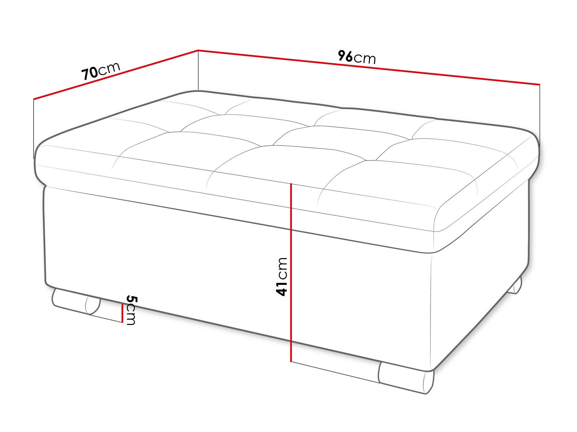 Polstret bænk Comfivo 118 (Coral 65)