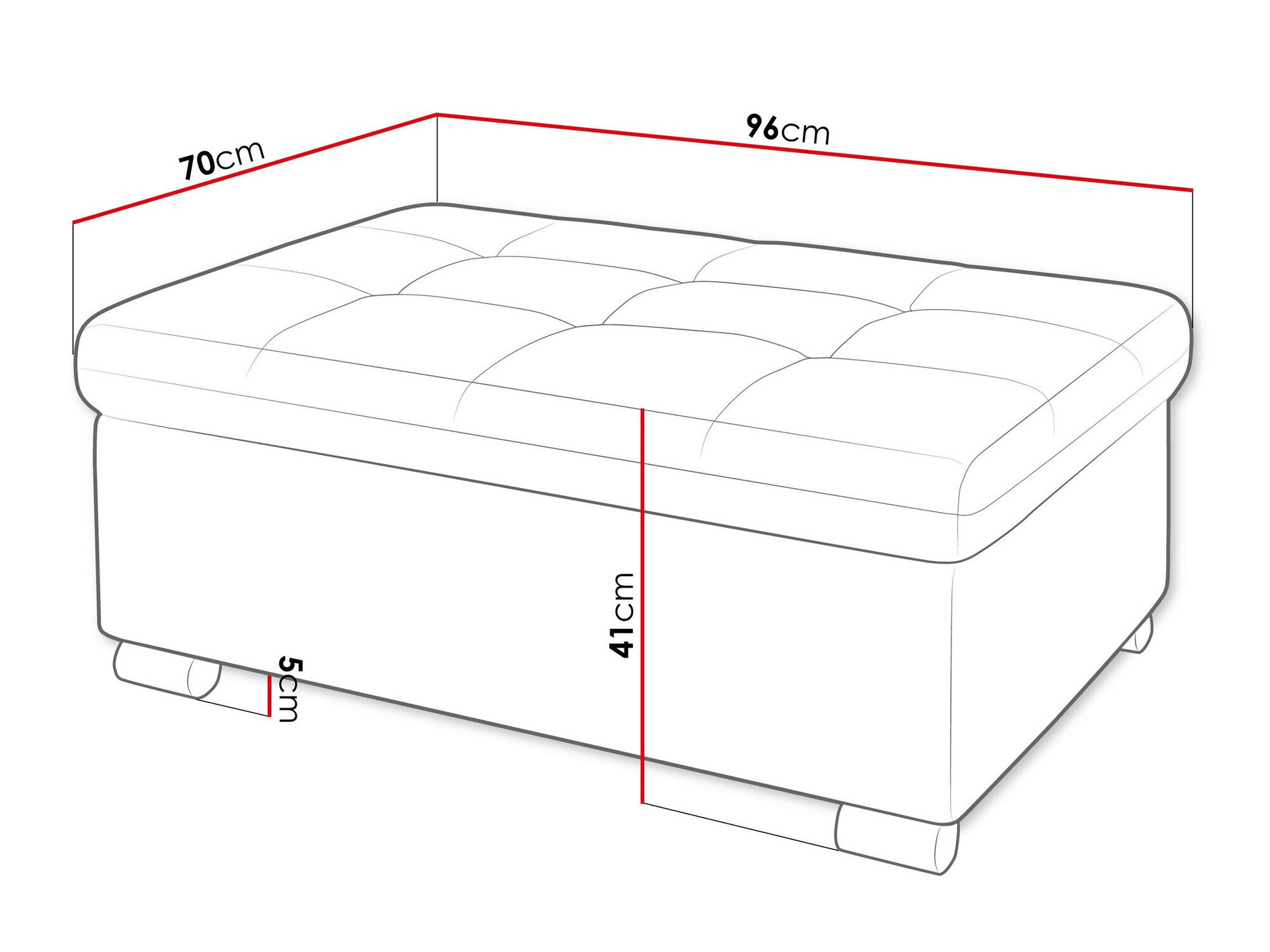 Polstret bænk Comfivo 118 (Coral 80)