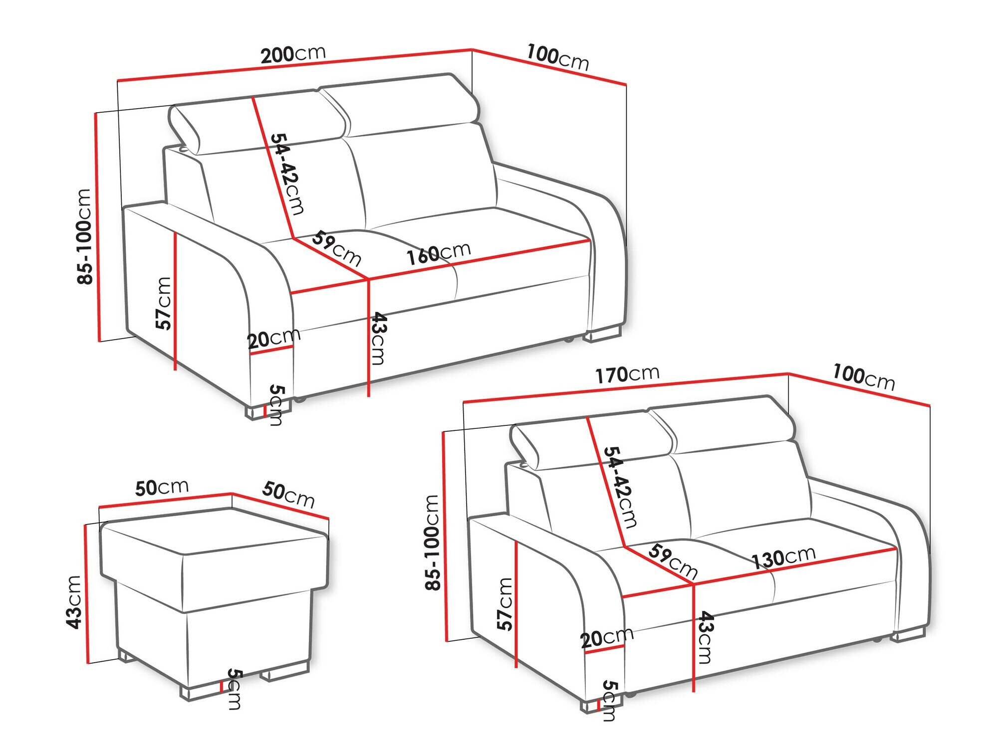Polstret møbelsæt Etrcala 107 (Crown 2)