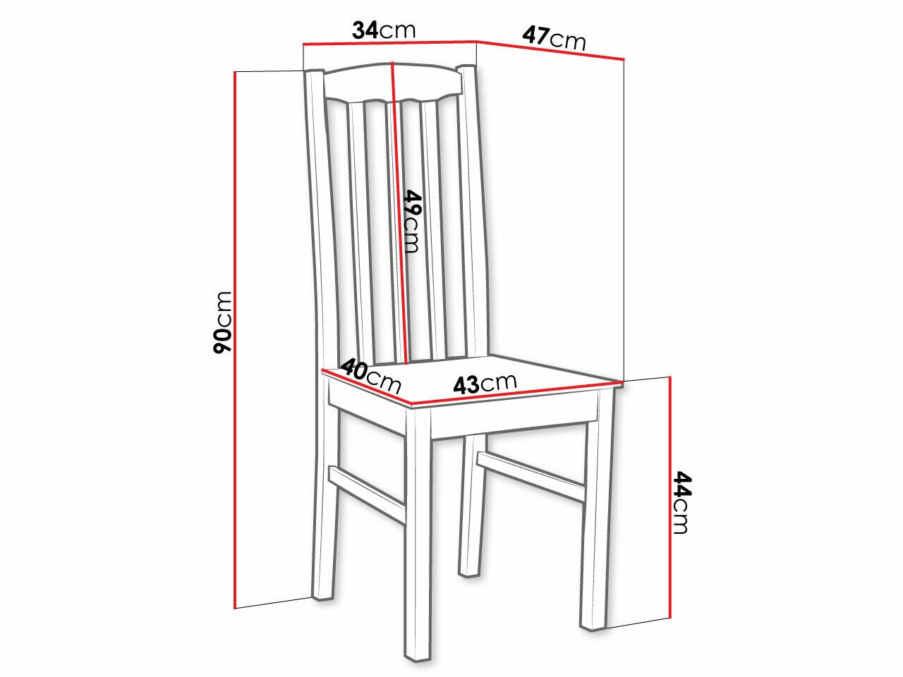 Stol Victorville 367 (Hvid)