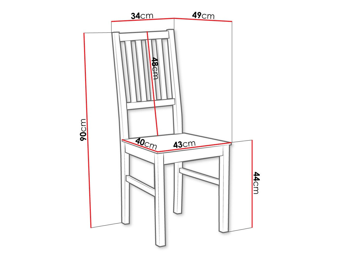 Stol Victorville 135 (Sort)
