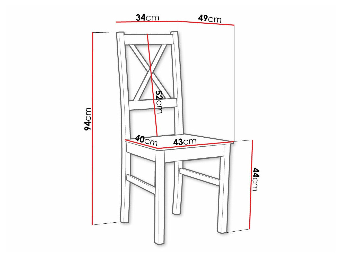 Stol Victorville 137 (Hvid)
