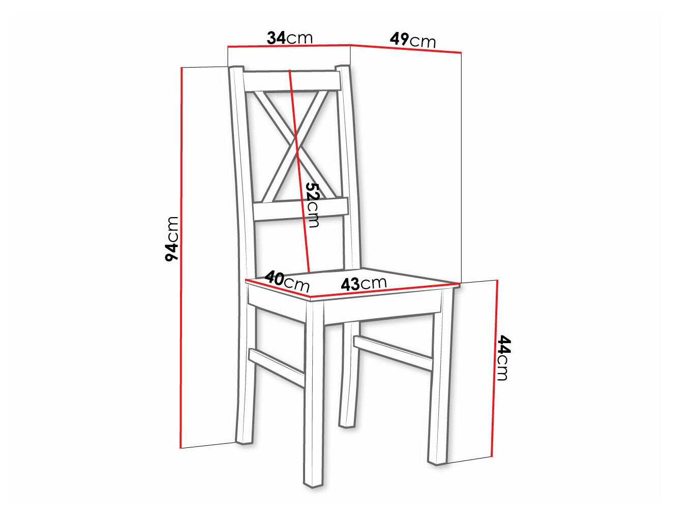 Stol Victorville 137 (Sort)
