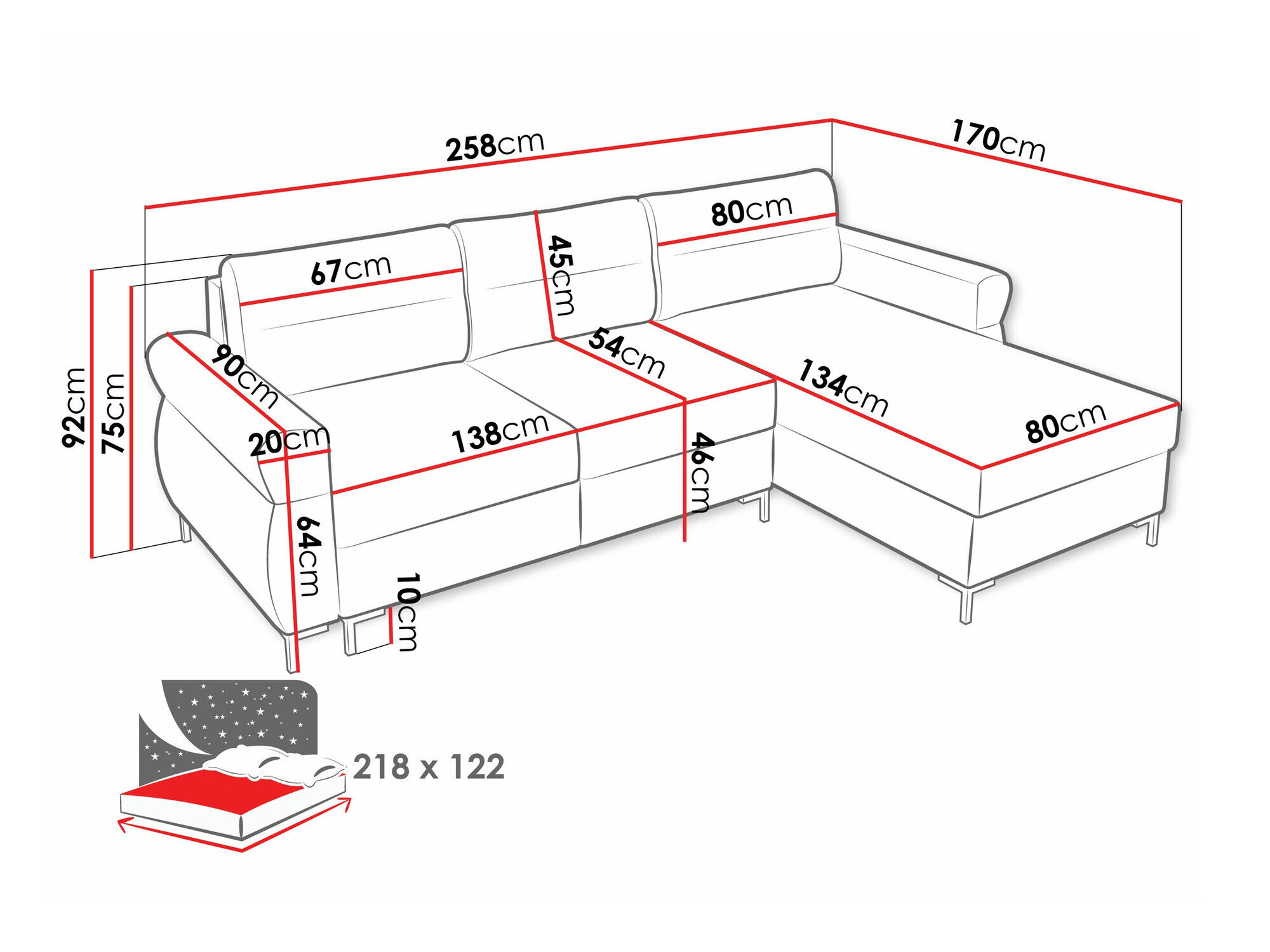 Hjørnesofa Stonecrest 103 (Sierra 751)