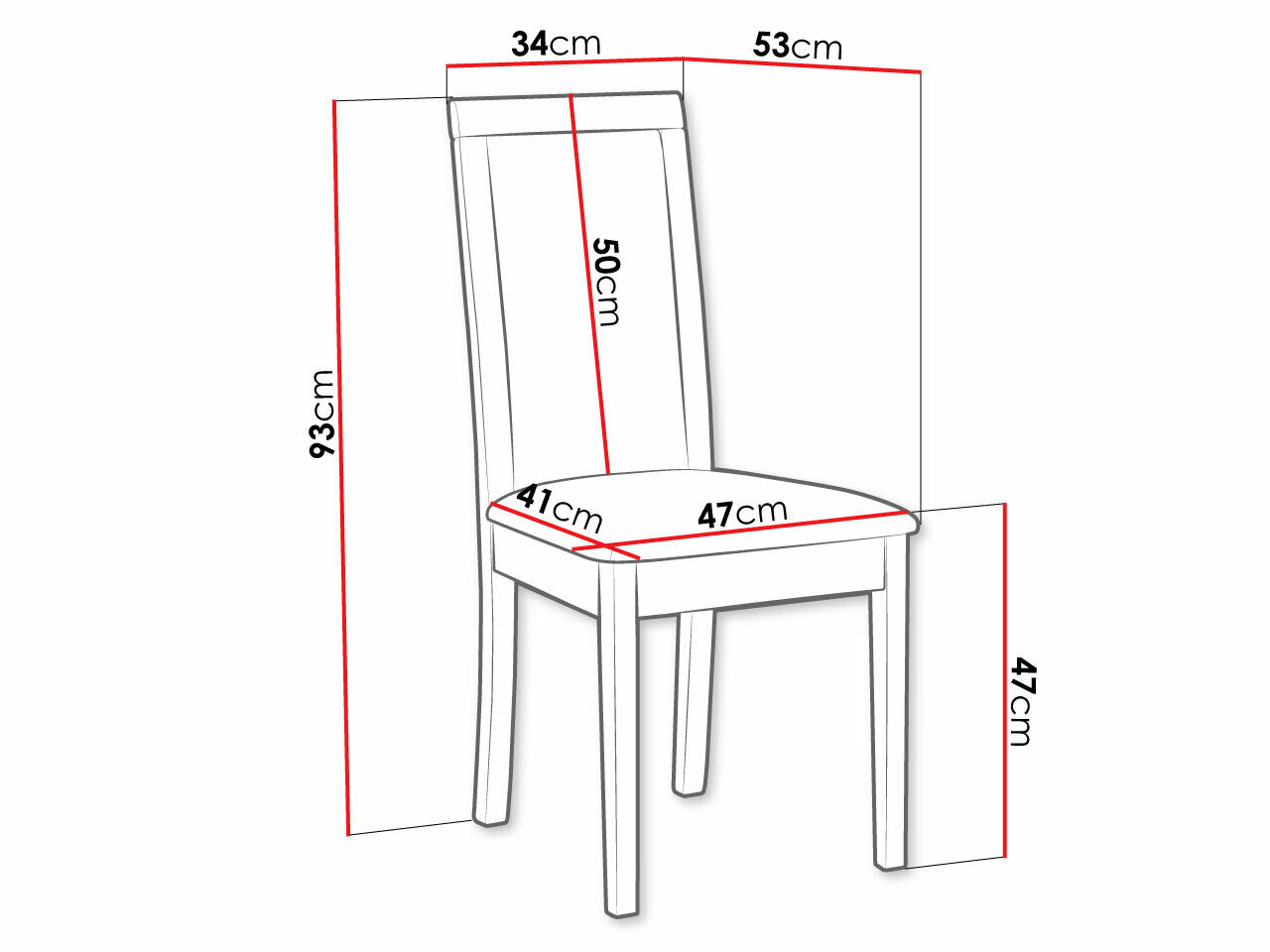Stol Victorville 343 (Sort)