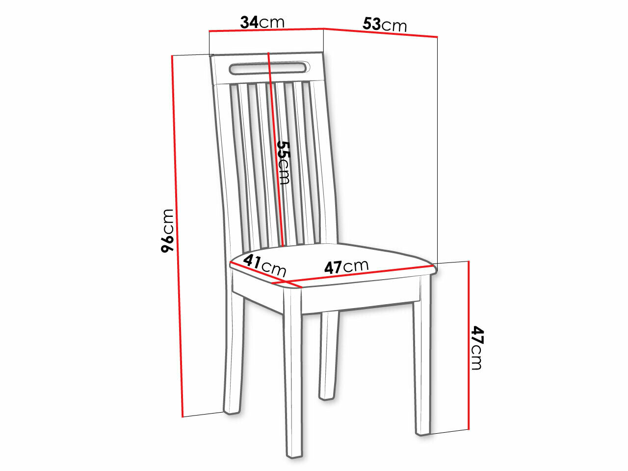 Stol Victorville 348 (Sort)