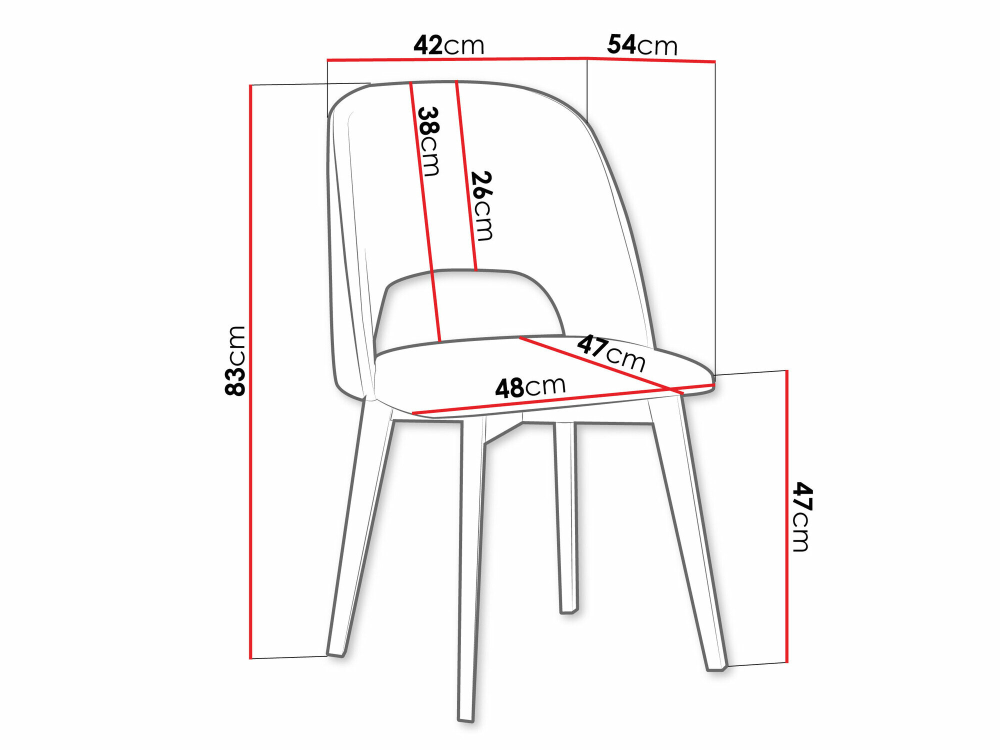 Stol Victorville 363 (Hvid)