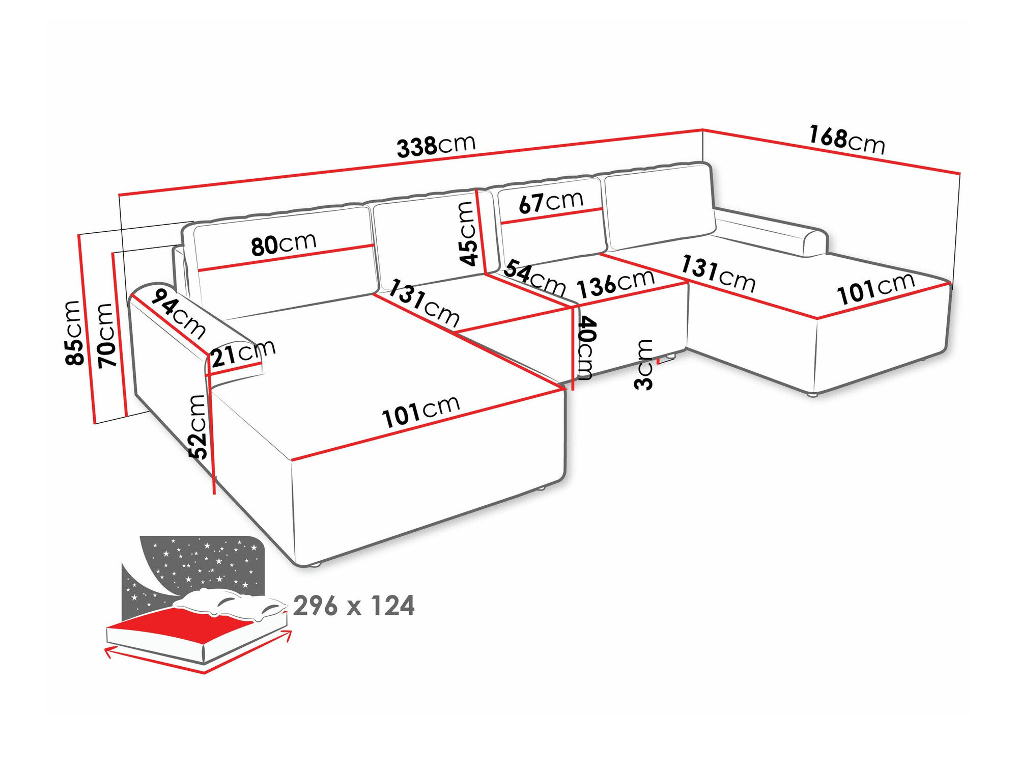 Hjørnesofa Stonecrest 106 (Sierra 741)