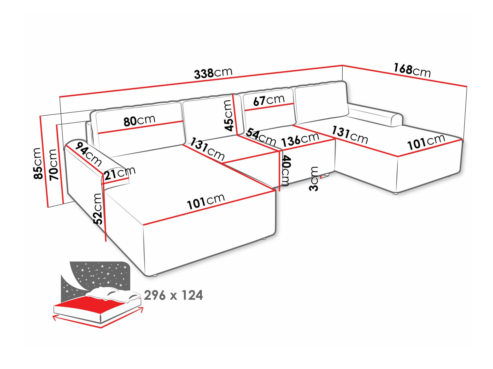 Hjørnesofa Stonecrest 106 (Sierra 751)