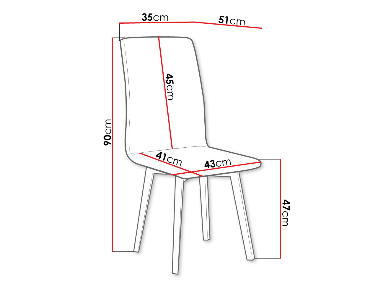 Stol Victorville 269 (Hvid)