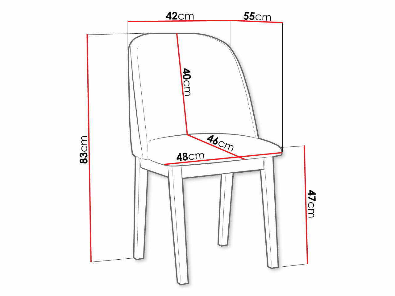 Stol Victorville 332 (Hvid)