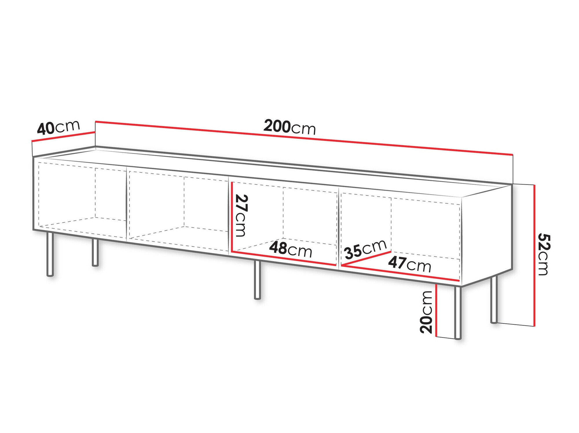 TV-bord Melbela 107 (Kashmir + Egetræ)
