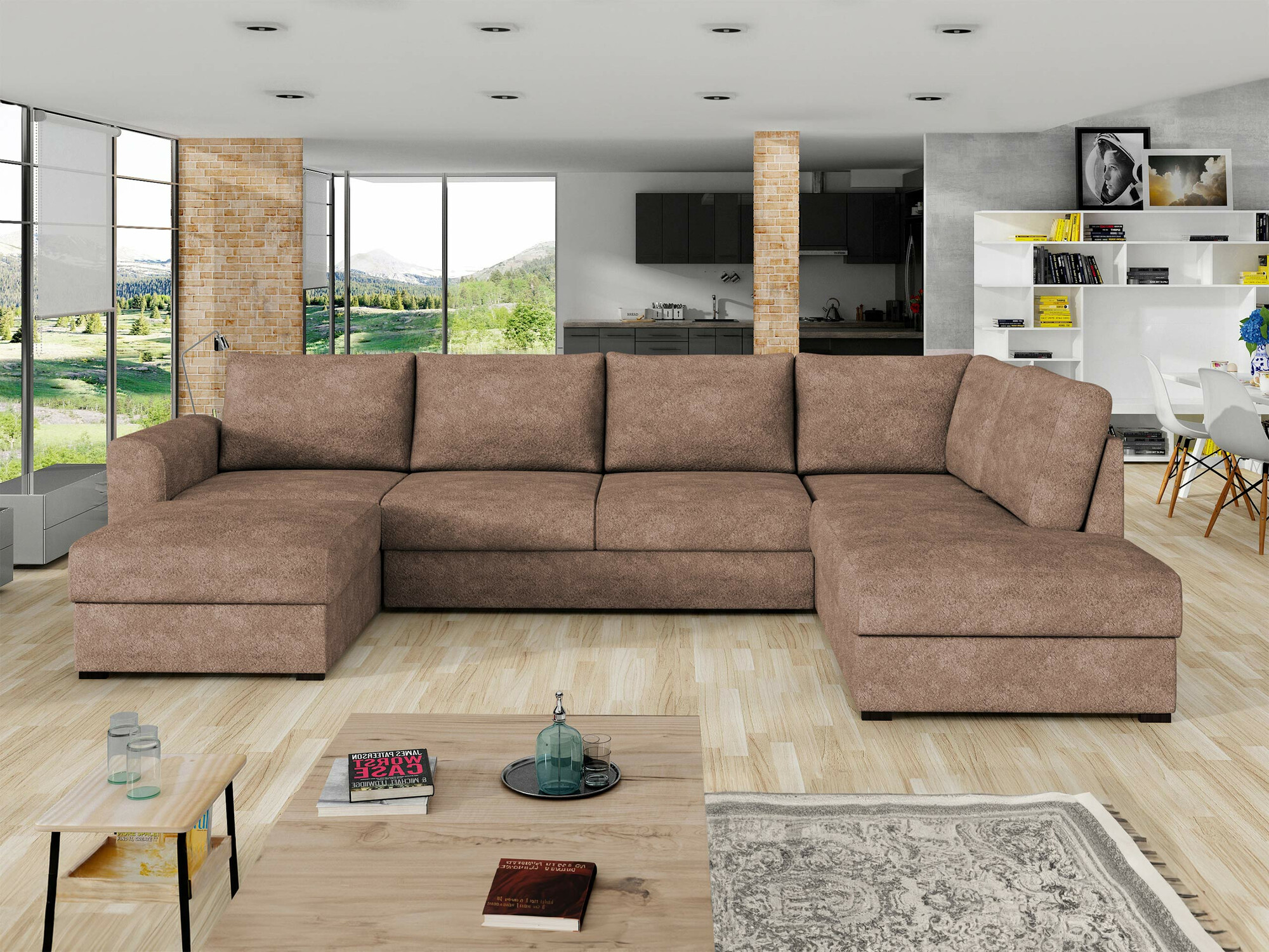 Hjørnesofa Comfivo Flumen (Coral 45)