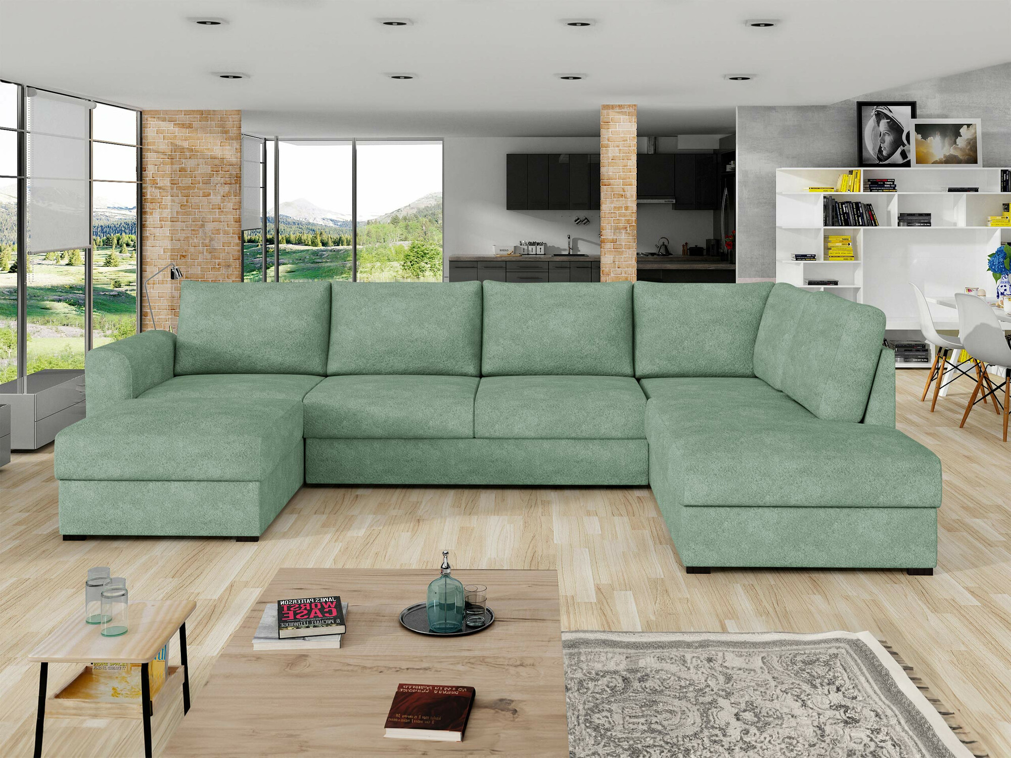 Hjørnesofa Comfivo Flumen (Coral 55)