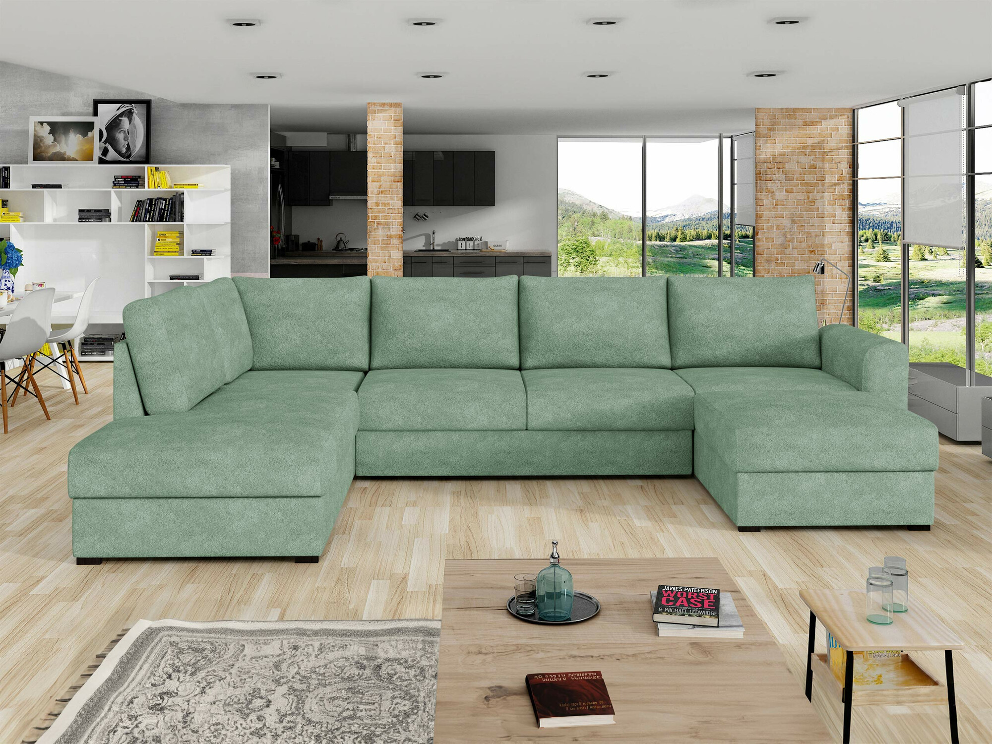 Hjørnesofa Comfivo Flumen (Coral 55)