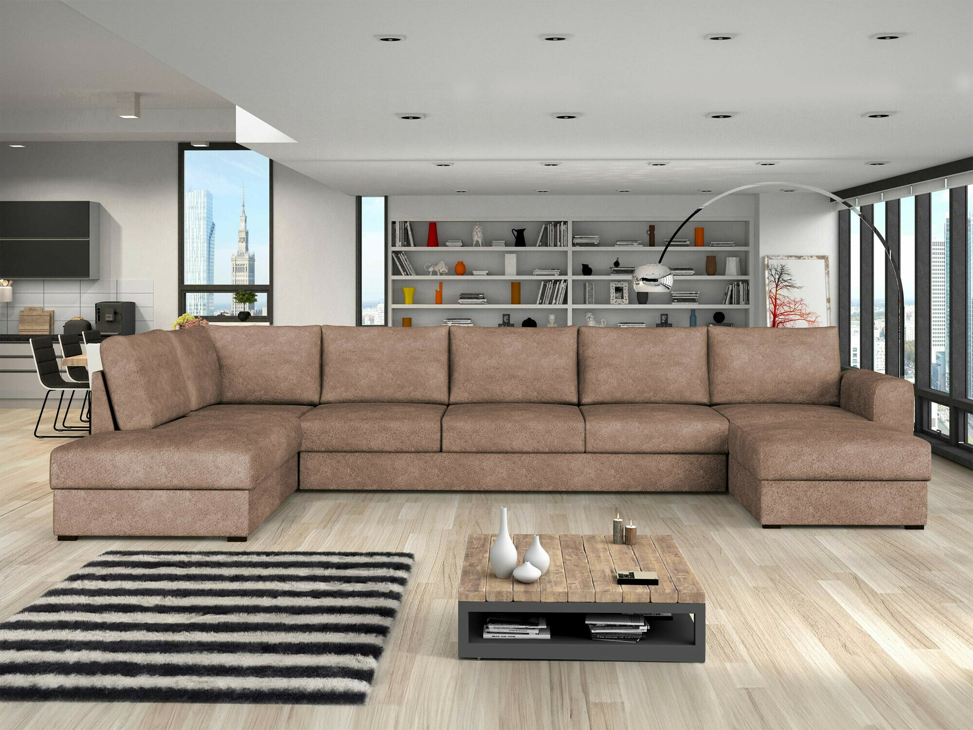 Hjørnesofa Comfivo Flumen I (Coral 45)