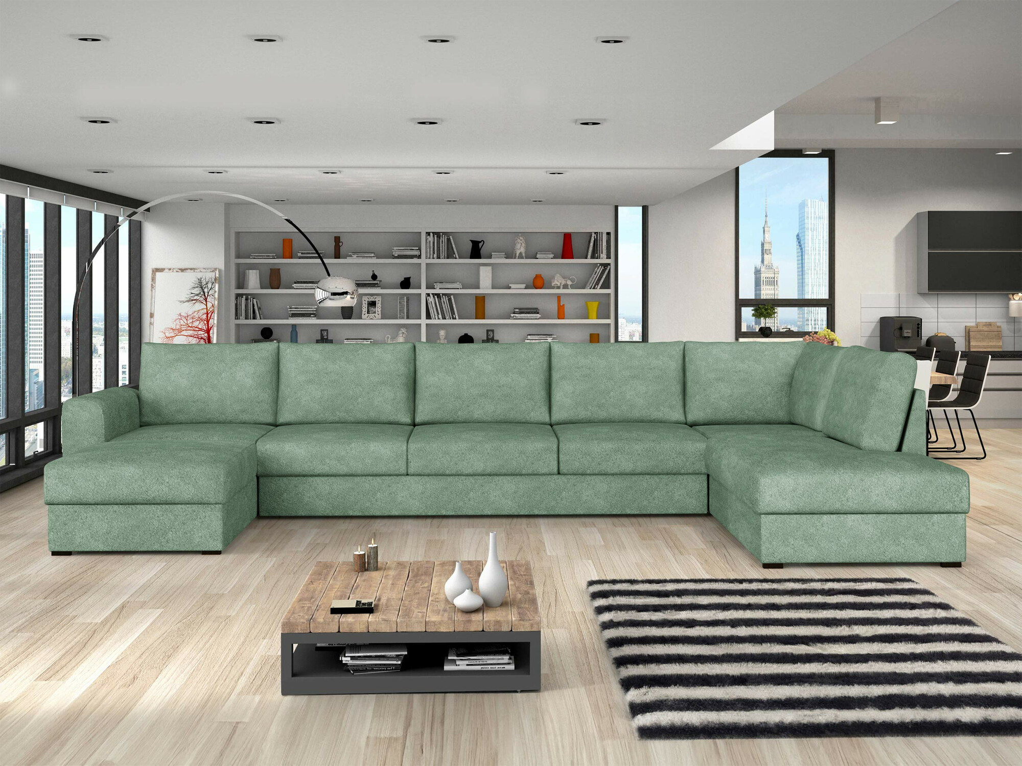 Hjørnesofa Comfivo Flumen I (Coral 55)