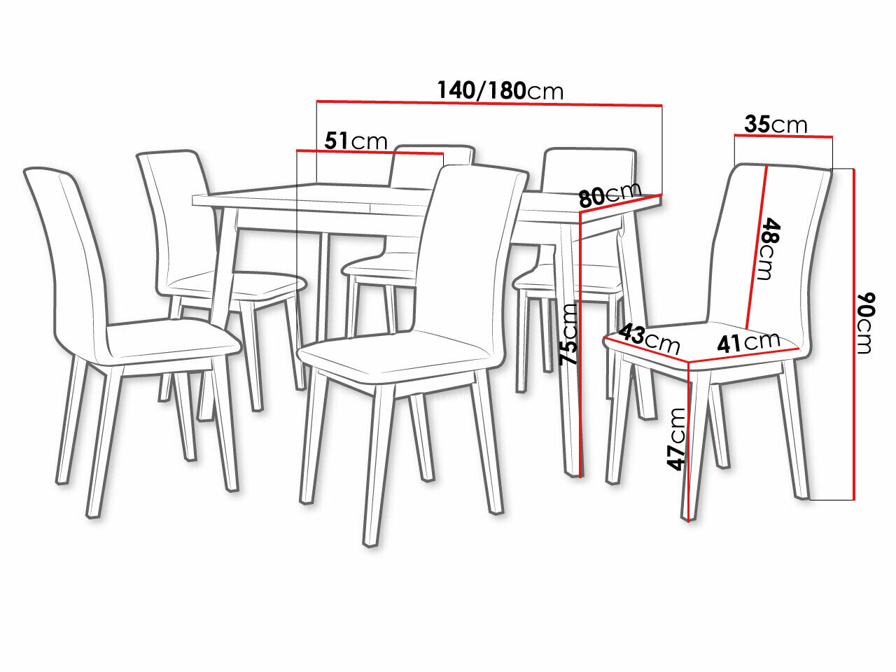 Spisestuesæt Victorville 285 (Artisan eg + Hvid)