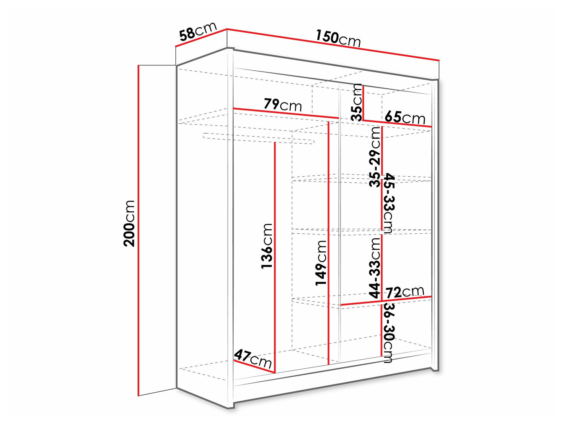 Garderobeskab Closico 112 (Kashmir)