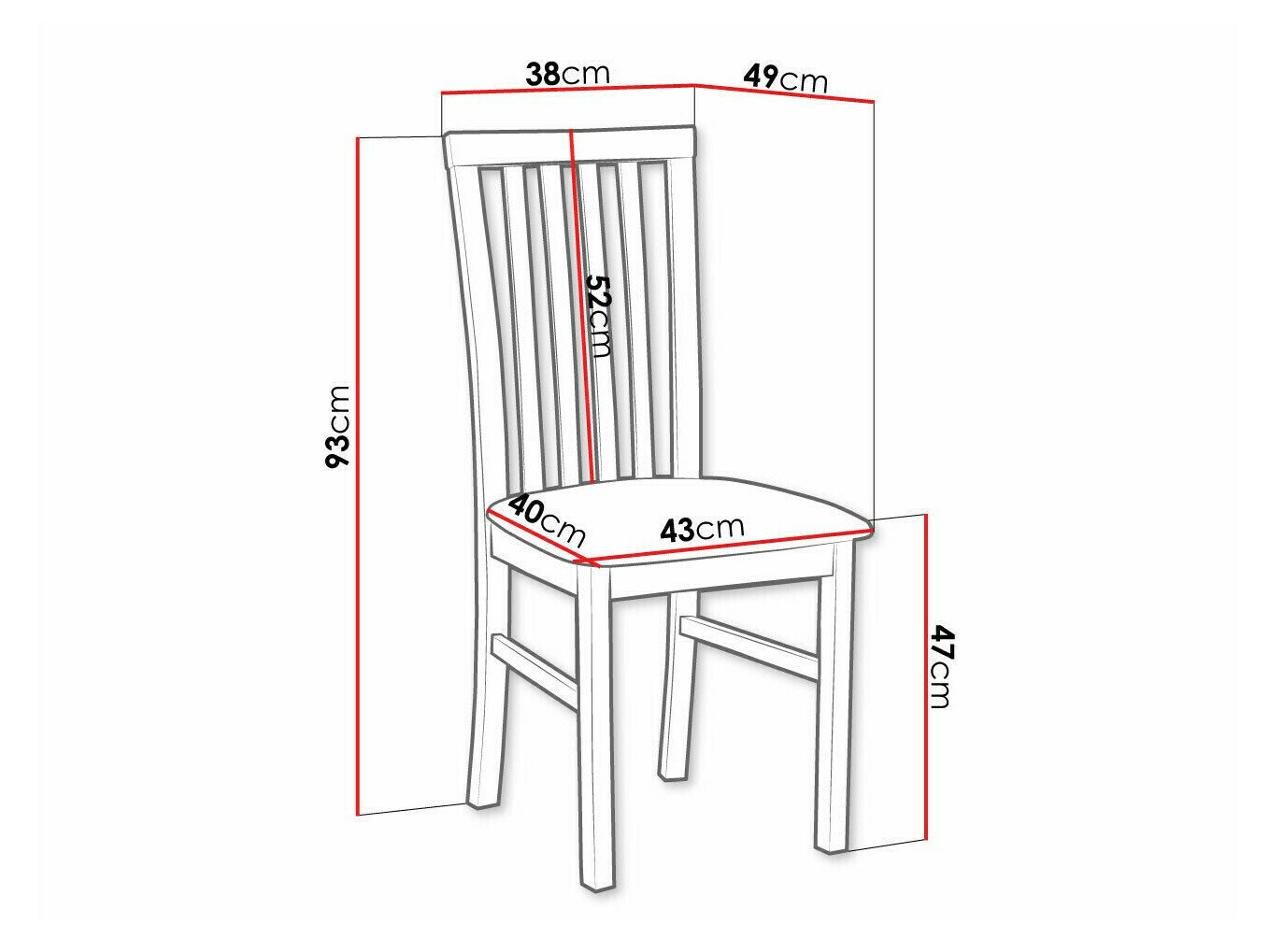 Stol Victorville 155 (Hvid)
