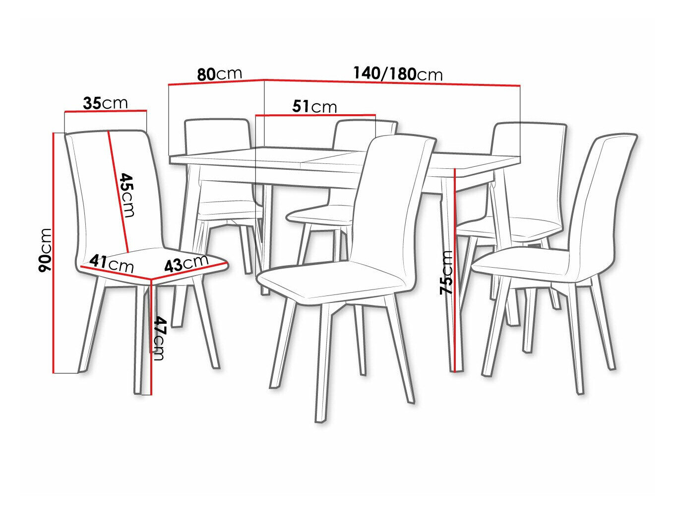 Spisestuesæt Victorville 291 (Artisan eg + Hvid)