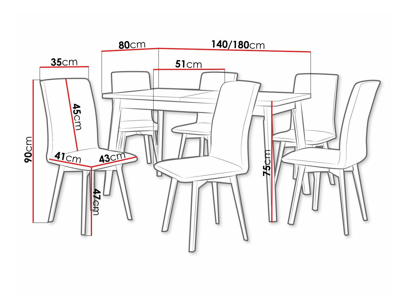 Spisestuesæt Victorville 291 (Artisan eg + Hvid)