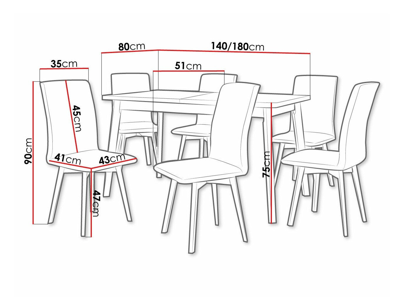 Spisestuesæt Victorville 292 (Artisan eg + Sort)