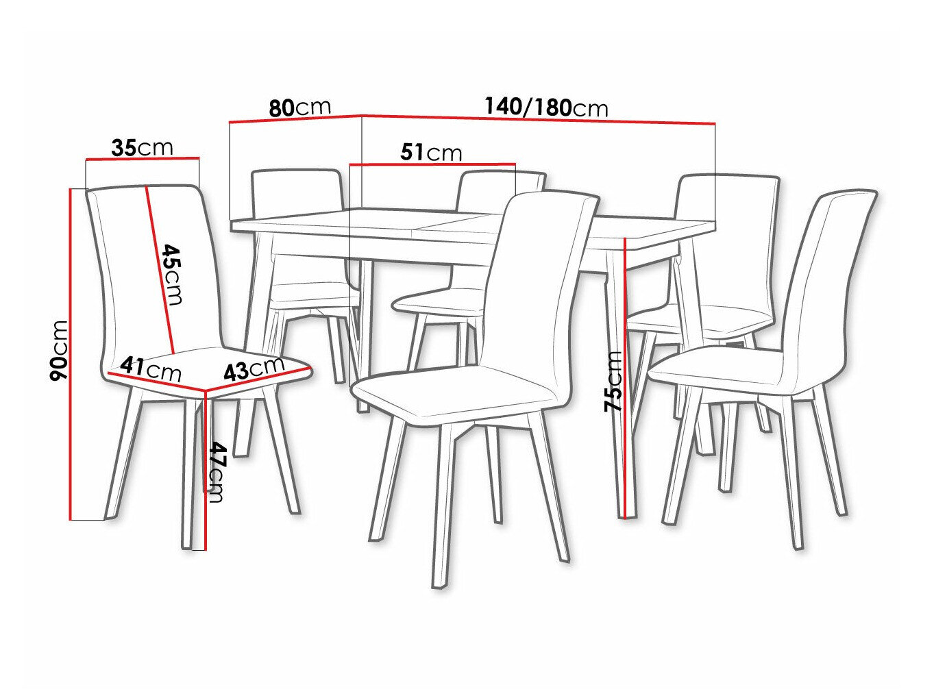 Spisestuesæt Victorville 292 (Artisan eg + Sort)