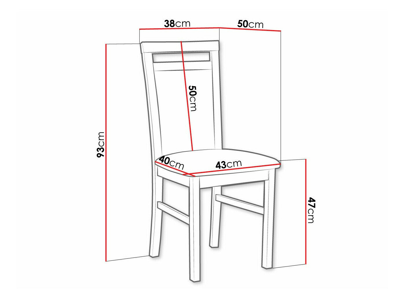 Stol Victorville 154 (Sort)