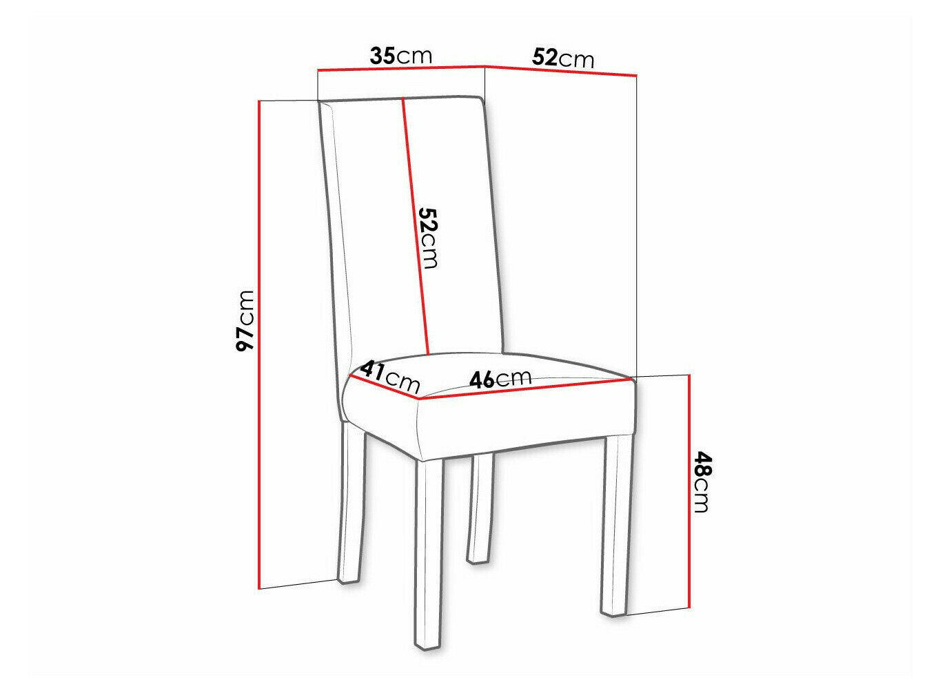 Stol Victorville 160 (Sort)