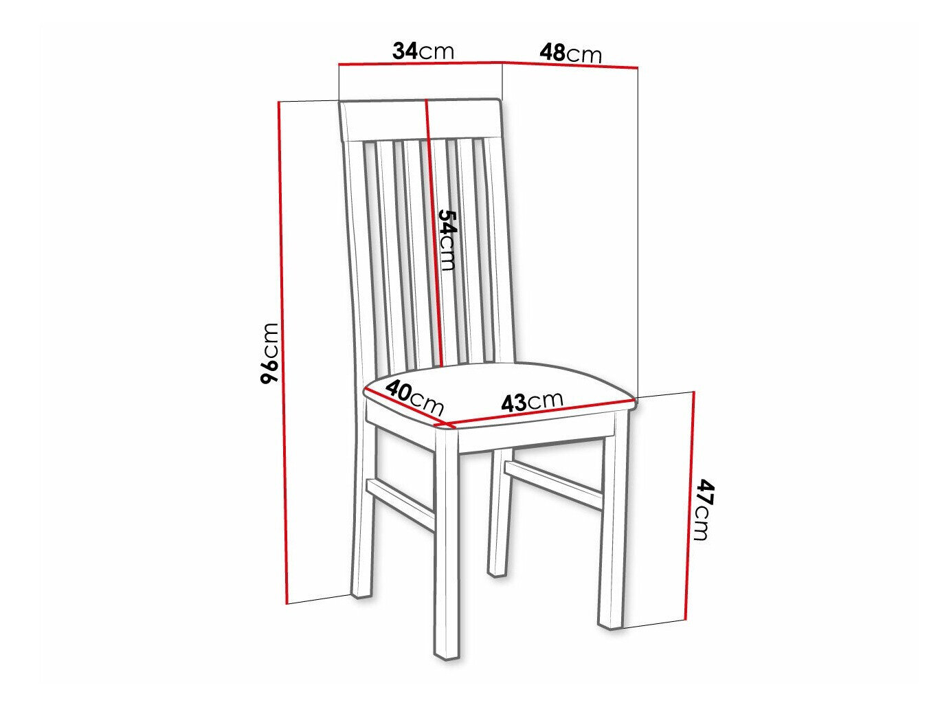 Stol Victorville 164 (Hvid)