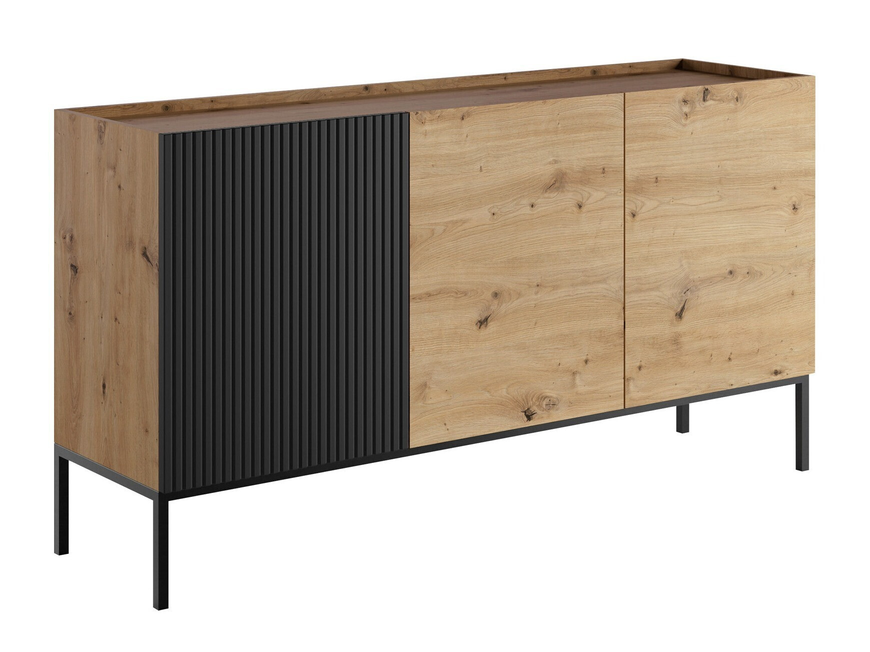 Skænk Lunole 101 (Artisan eg + Sort)