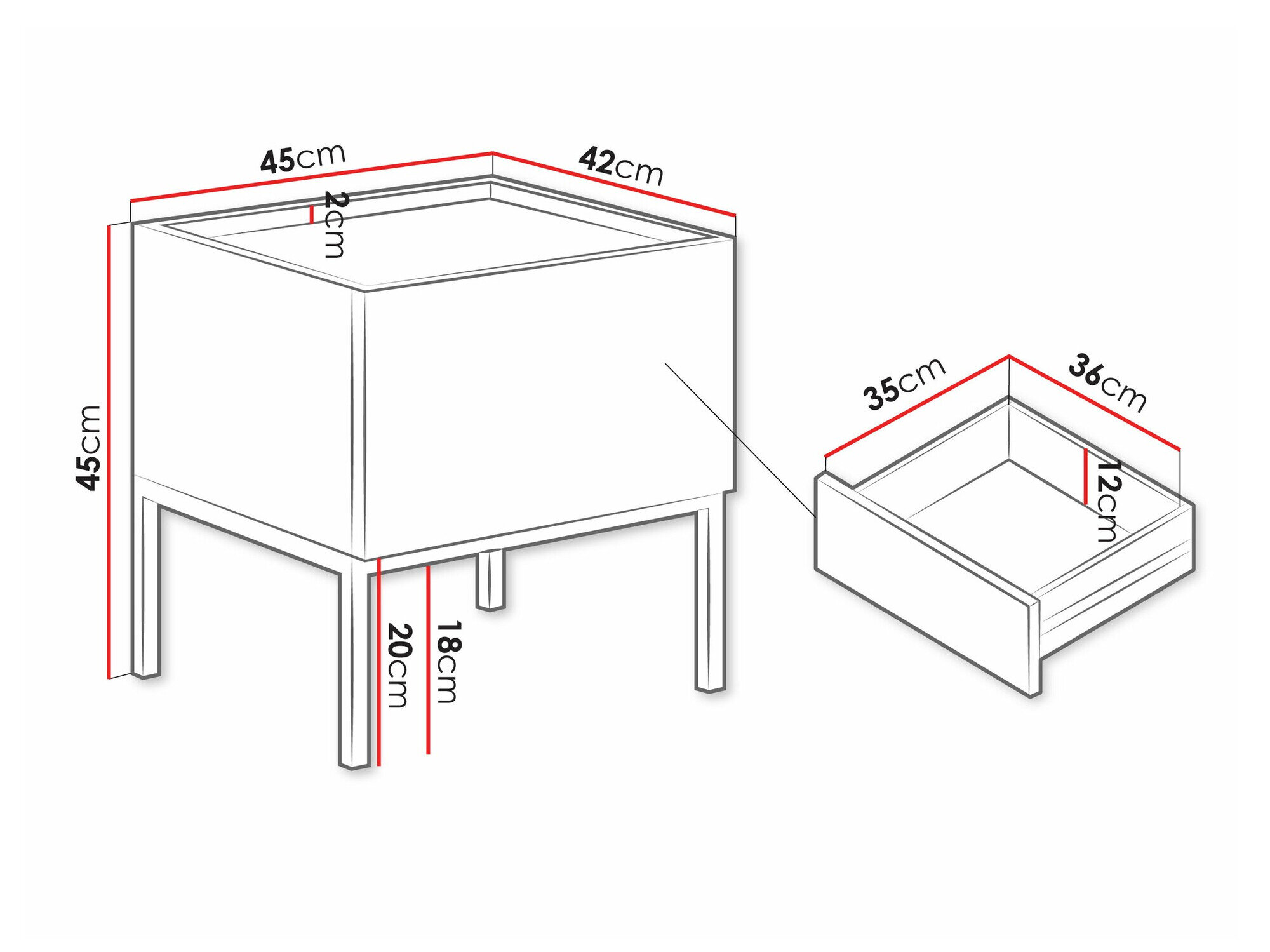 Sengebord Lunole 106 (Kashmir)