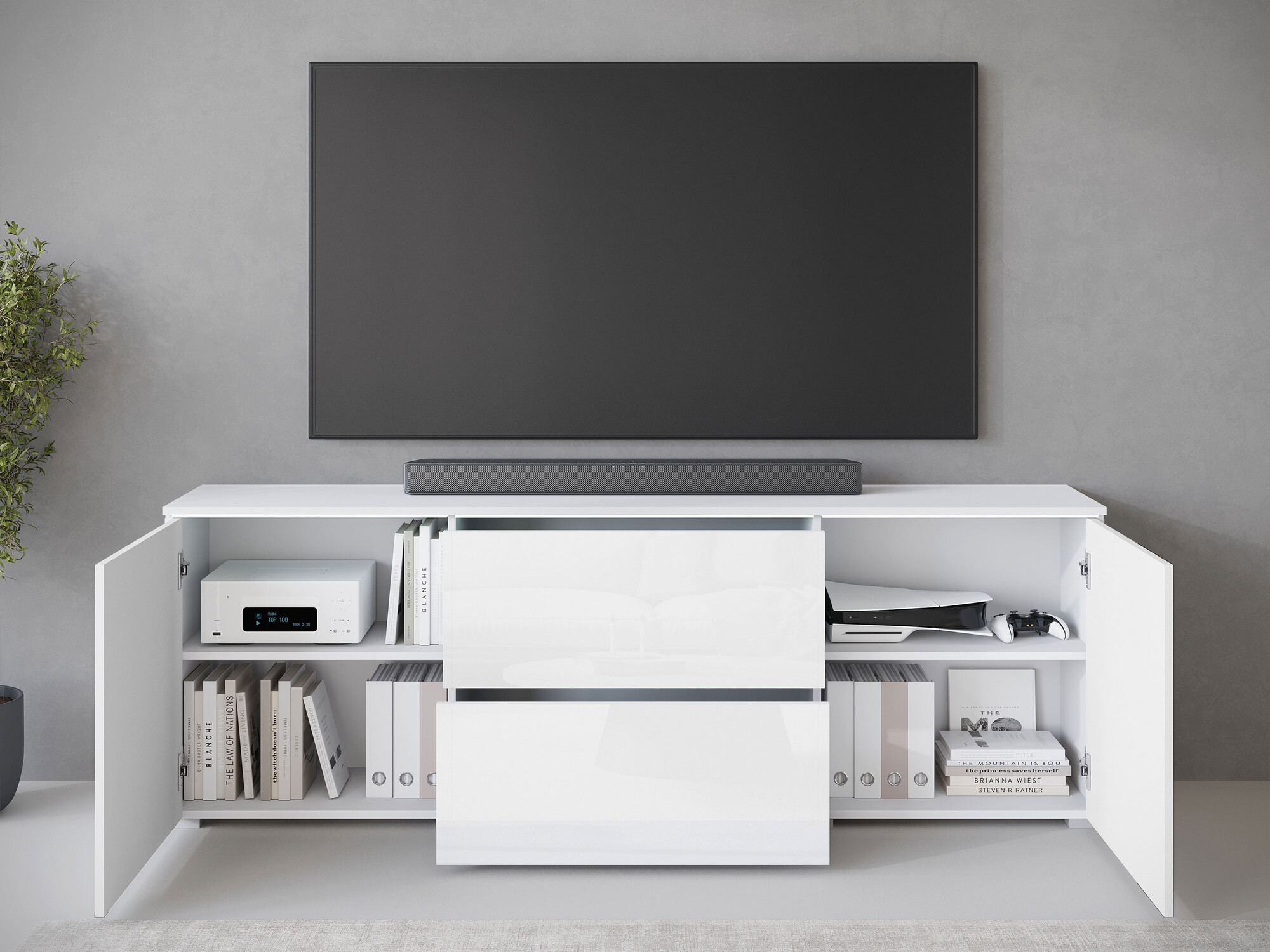 TV-bord Mirfivo 104 (Grafit)